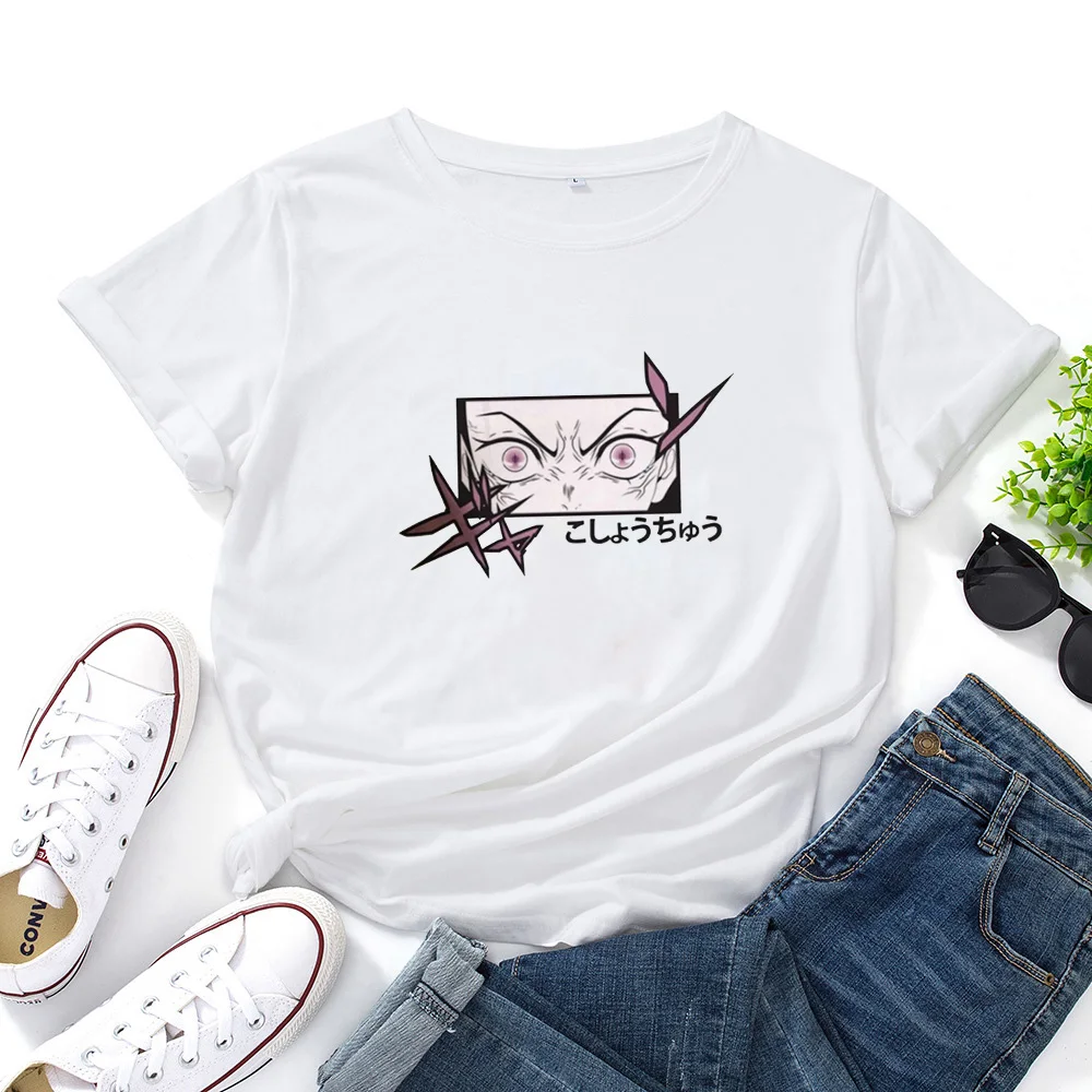 

Футболка женская Повседневная из хлопка, Свободный Топ с коротким рукавом и персонализированным рисунком, готическая одежда, Y2k