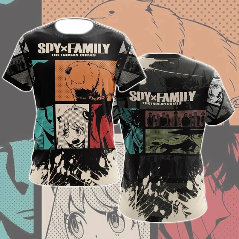 

Футболка Мужская/женская с 3D-принтом подделки сердца, стильная уличная одежда, топы в стиле Харадзюку, одежда для всей семьи Spy x