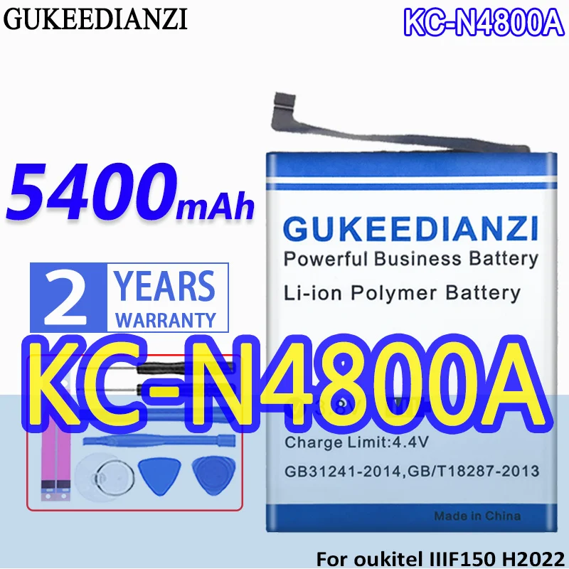 

Bateria KC-N4800A KCN4800A 5400mAh High Capacity Battery For oukitel IIIF150 H2022 High Quality Battery