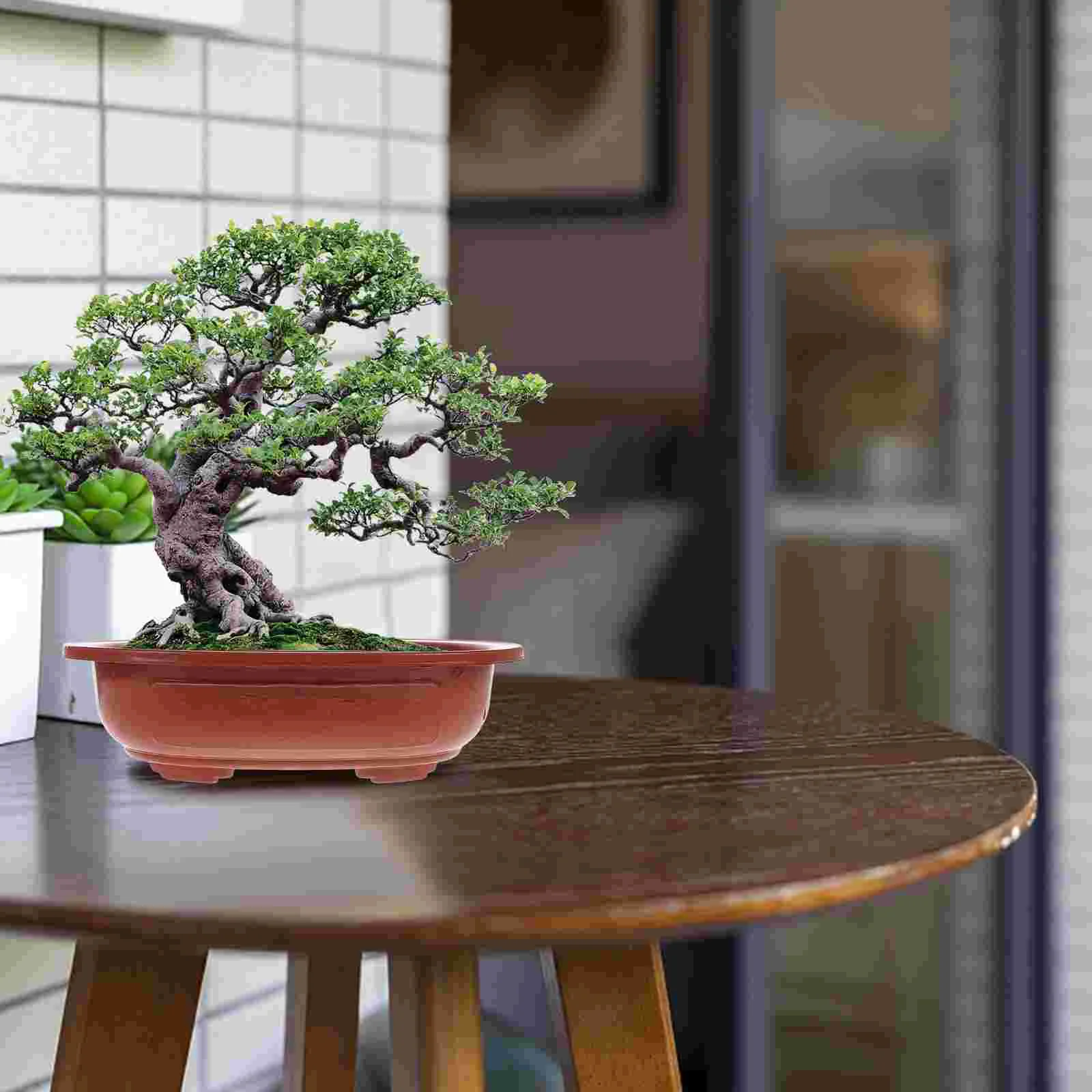 4 шт. дерево бонсай пластиковый цветочный горшок для домашних растений кашпо в