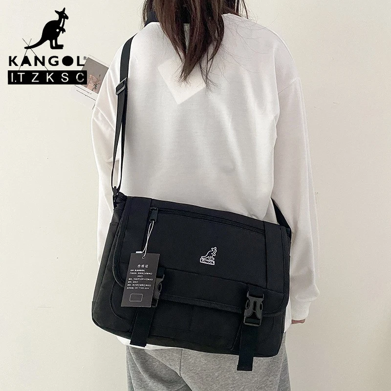 

Canvas Messenger Bag KANGOL Original for Women Designer Handbags Women's Large Tote Bags Female Shoulder Crossbody Handbag