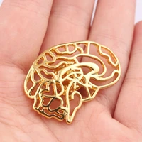 new visceral brooches popular human organs hollow alloy brooches badge personality clothing solid color jewelry accessories gift