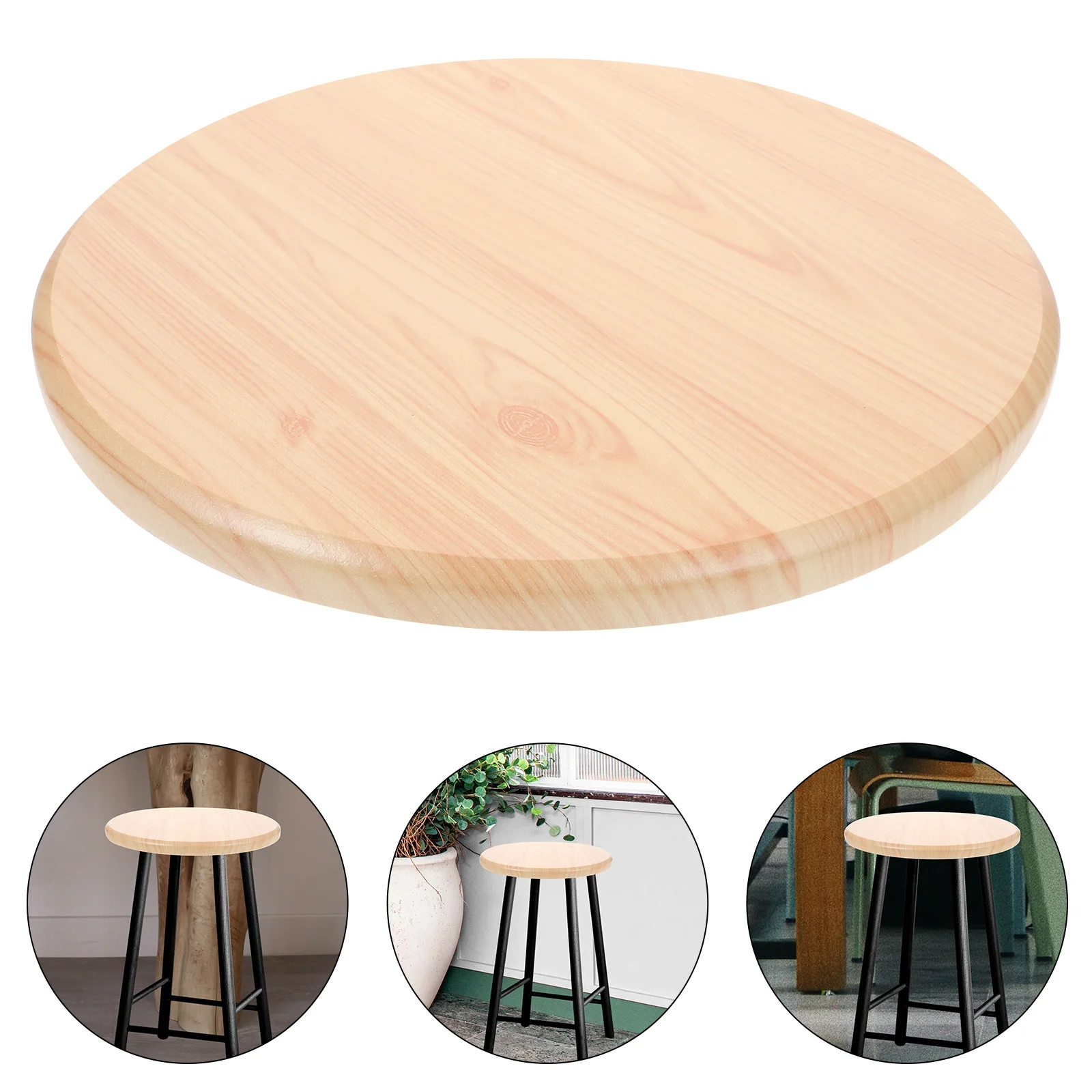 

Chairs Bar Stool Replacement Seat Wooden Kit Round Seating Part Accessories Seats Pad