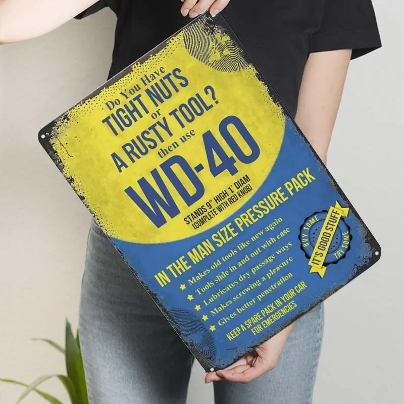 ZYPENG комната мужская пещера художественные украшения металлический знак