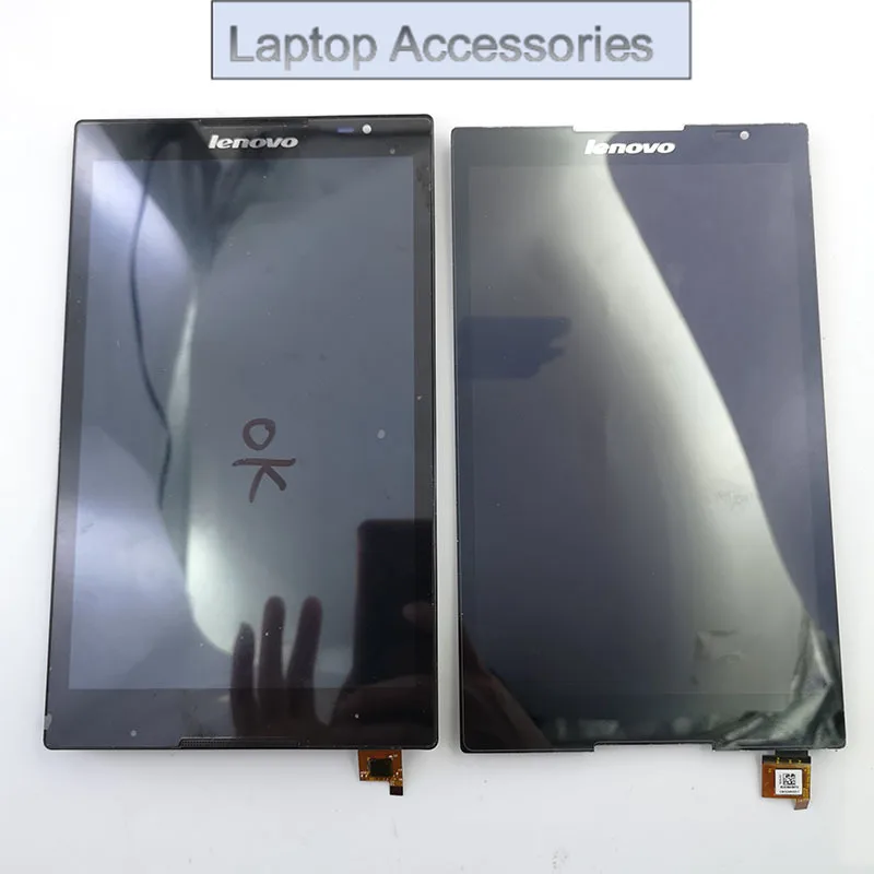 Фото 8-дюймовый ЖК-дисплей для Lenovo Tab S8 S8-50 S8-50F S8-50L S8-50LC ЖК-монитор + сенсорная панель, стеклянный дигитайзер с рамкой №2