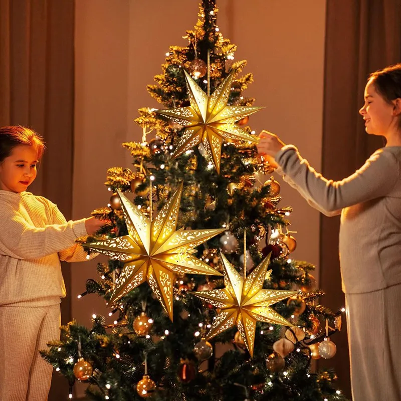 Рождественские украшения со звездным дизайном: подсвечник для вечеринки Chekl