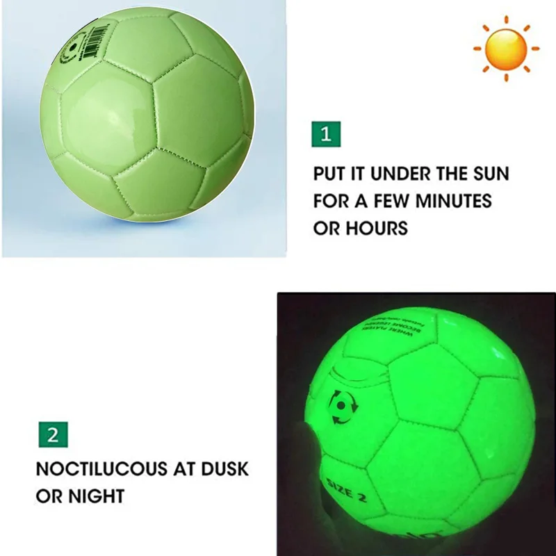 

Luminous Soccer Ball Size 2 Kids with String beginner Trainer Practice Belt dropshipping Training Football Kick Equipment