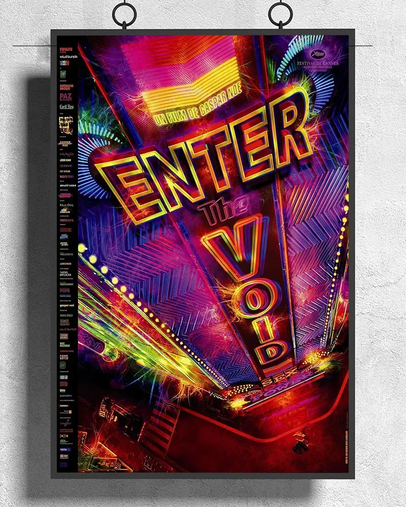 L377 ENTER THE VOID фильм 2009 Gaspar Noe шелковая ткань постер художественный декор домашняя