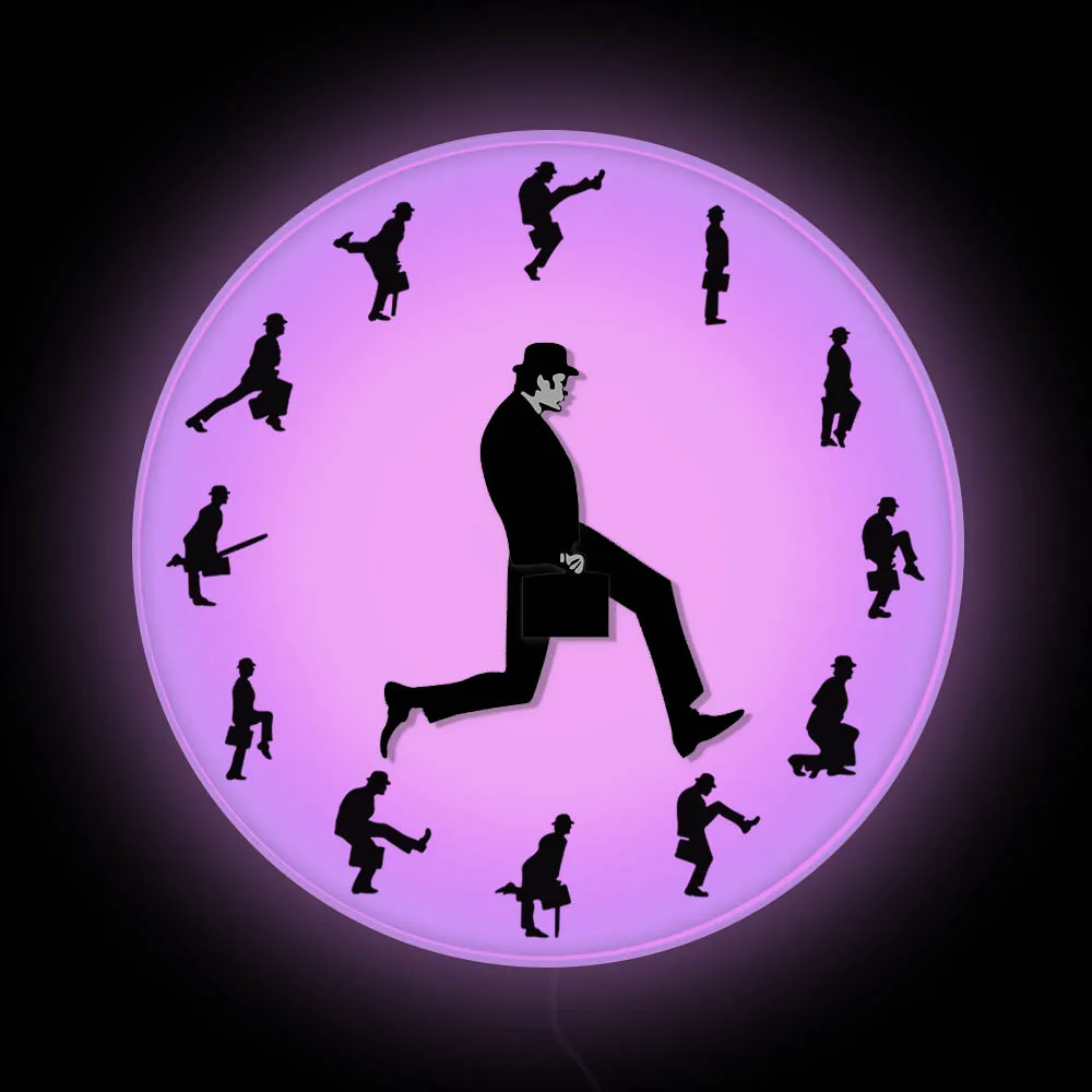 Забавные настенные часы глупые прогулки Комедиант Новинка Министерство комедии