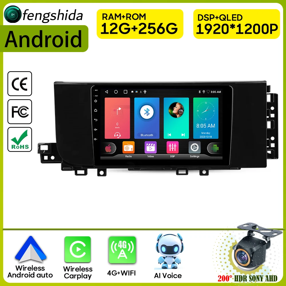 Автомобильный радиоприемник Carplay для Hyundai Creta 2 IX25 2024 навигация GPS Android авто стерео