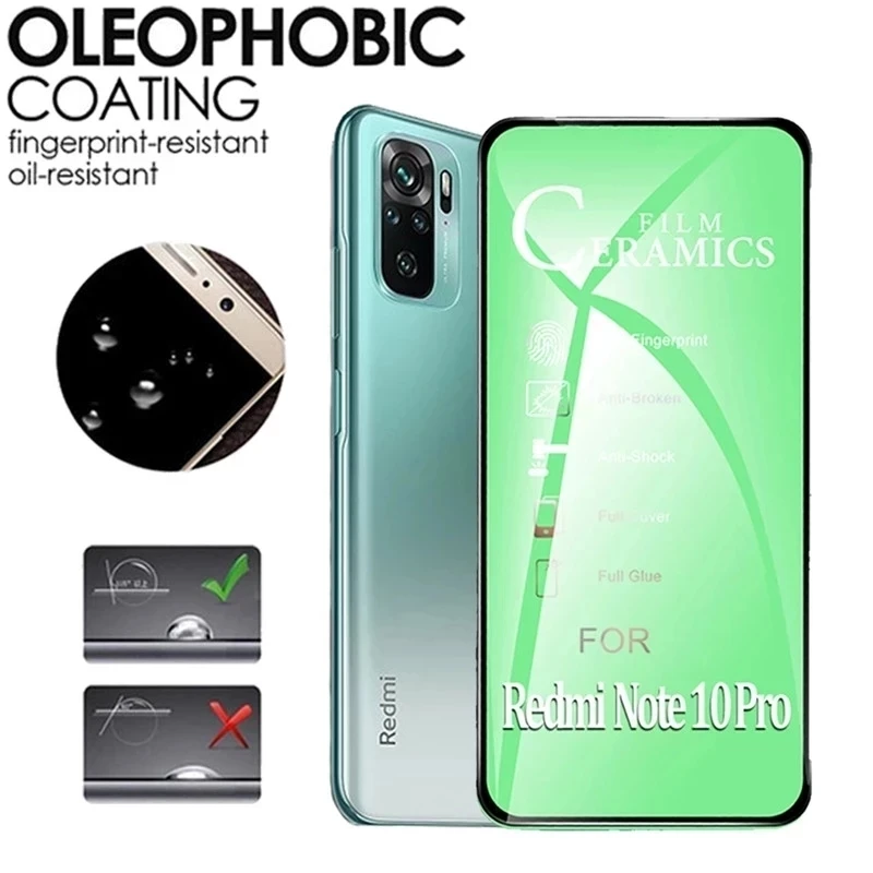 9D Soft Ceramic Film for Xiaomi Mi Poco X3 X4 Pro F3 M3 M4 10T Screen Protector for Redmi Note 10 11 Pro 11S 10S 9S 8T Not-Glass
