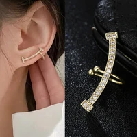 new fashion cubic zircon key ears clip sports and leisure girl style clip earrings for women trend jewelry gifts neo gothic