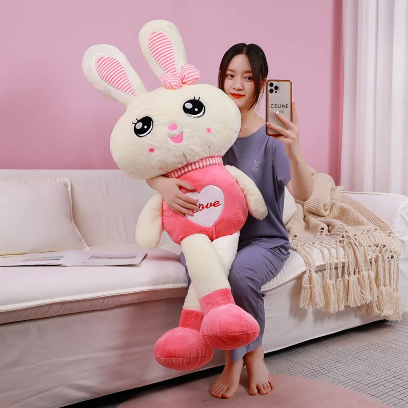 Кукла-кролик пушистая плюшевая игрушка плюшевый кролик мягкая подушка