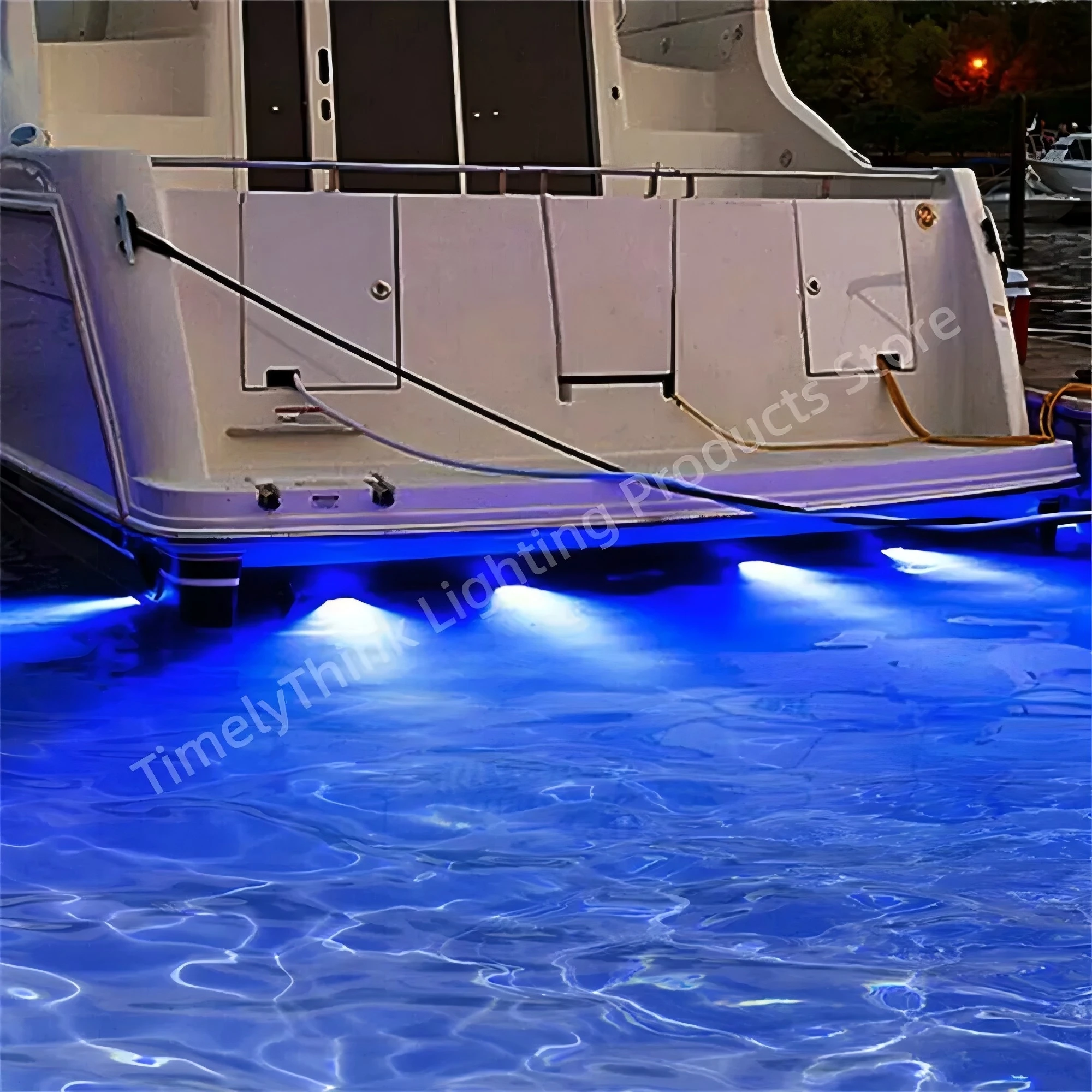 Светодиодный подводный светильник 10-30 В постоянного тока/11 Вт/15 ° /IP68/ Синий