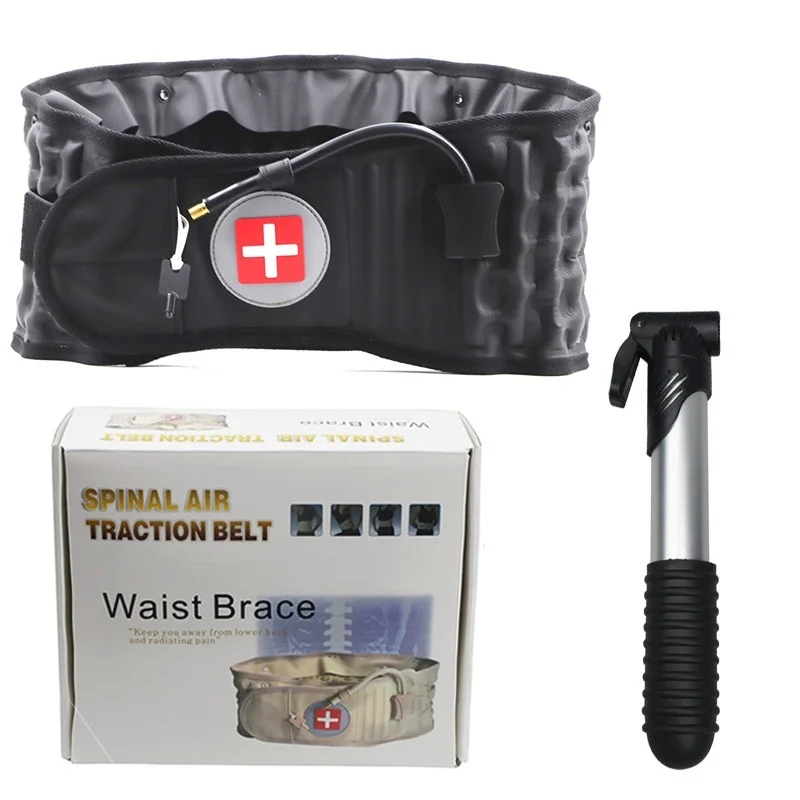 

Lumbar Support Decompression Waist Air Traction Brace Spinal Back Relief Belt Backach Pain Release Device