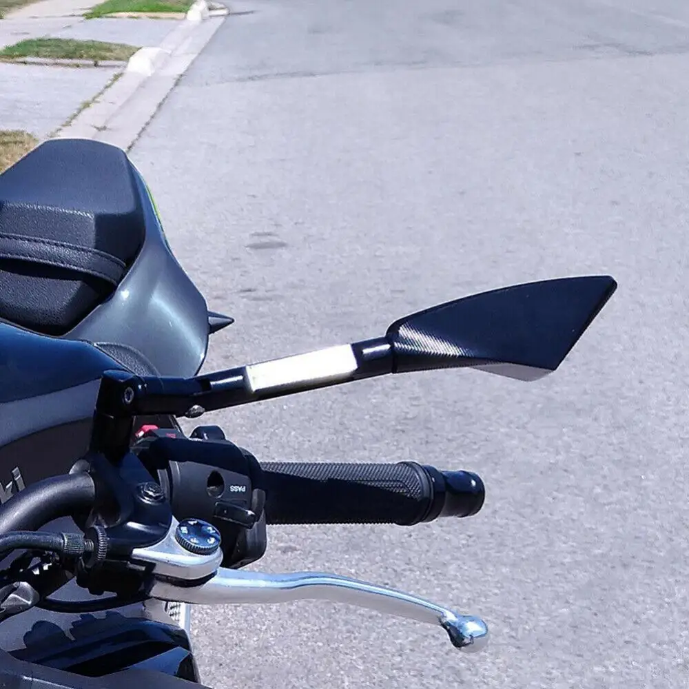 

Зеркала заднего вида CNC, 1 пара, универсальные алюминиевые зеркала для мотоциклов, скутеров, уличных велосипедов