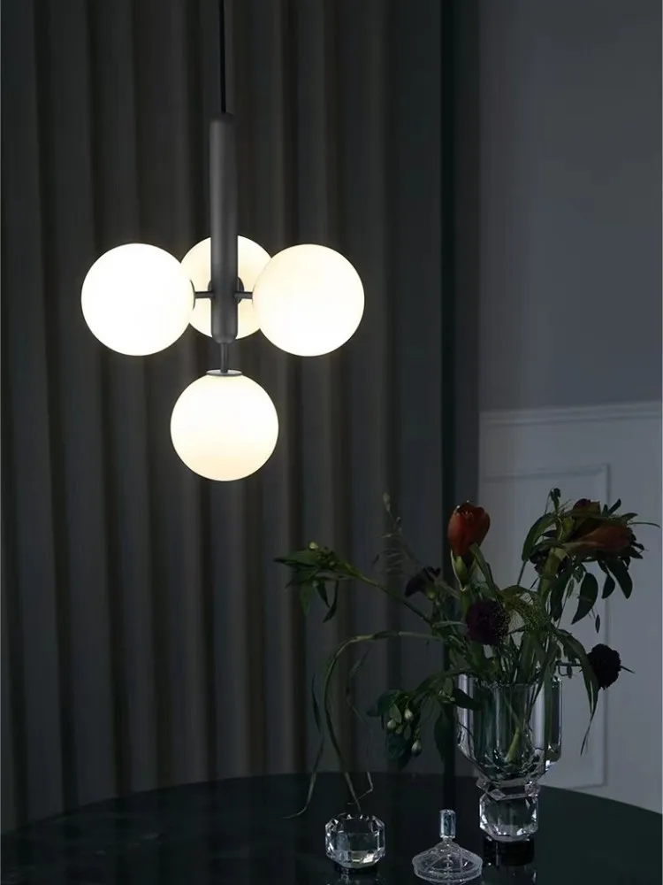 

Nordic Industrial Retro Ball Glass Pendant Light Art Creative Hotel Restaurant Lamp Home Decoration Kitchen Bedroom Droplight