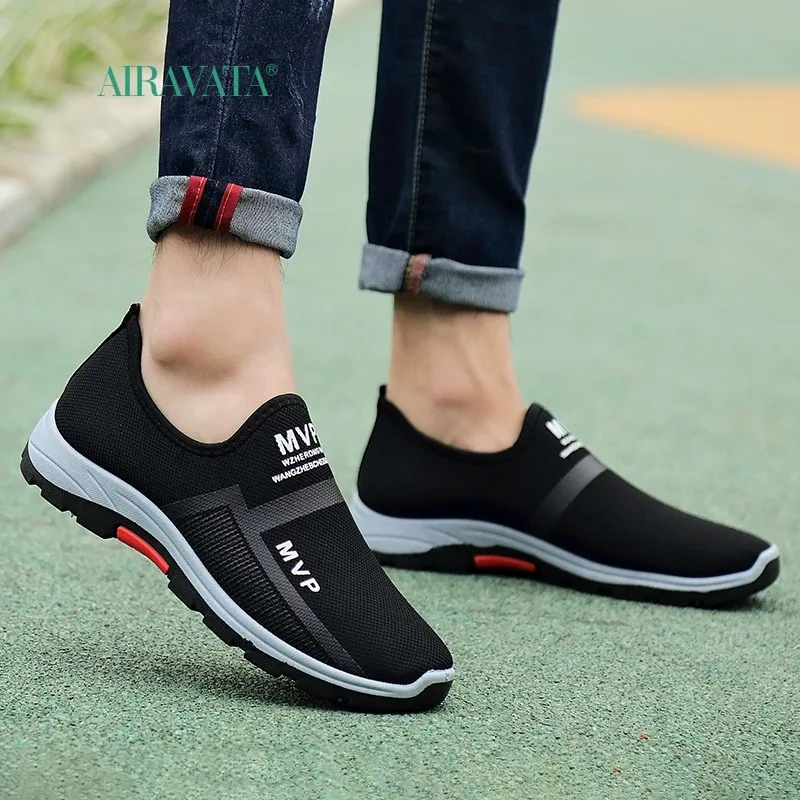 Men Women Sneakers Slip-on Tennis Running Sport Shoes Male Breathable Mesh Flat Casual Sneakers Walking Trainers Shoes Zapatos
