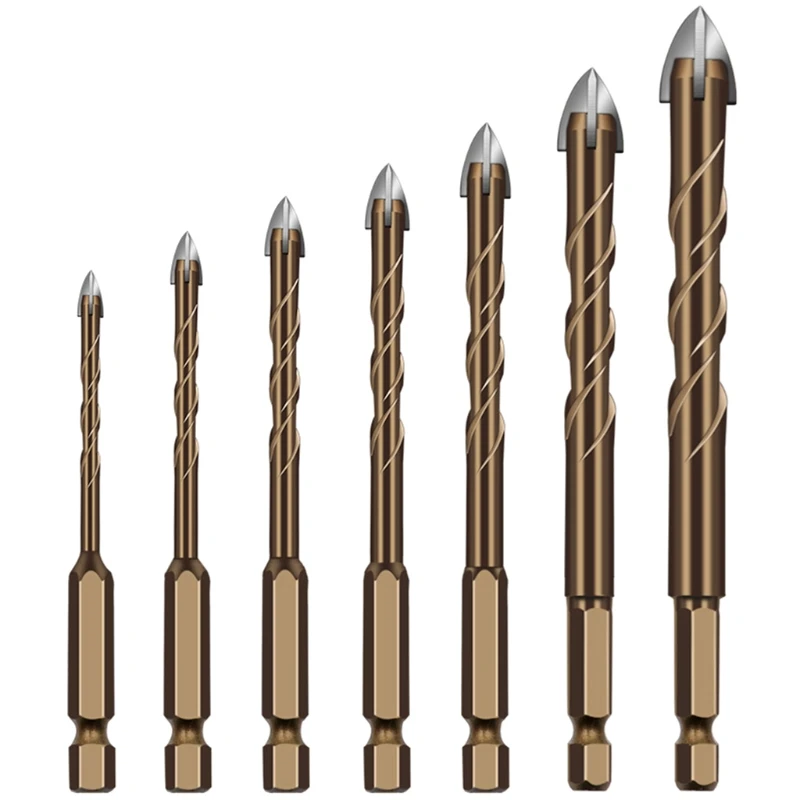 

Cemented carbide Tool Widened Spiral Chip Chute Cross Ceramic Glass Drill Bit High Hardness Wearing -resisting