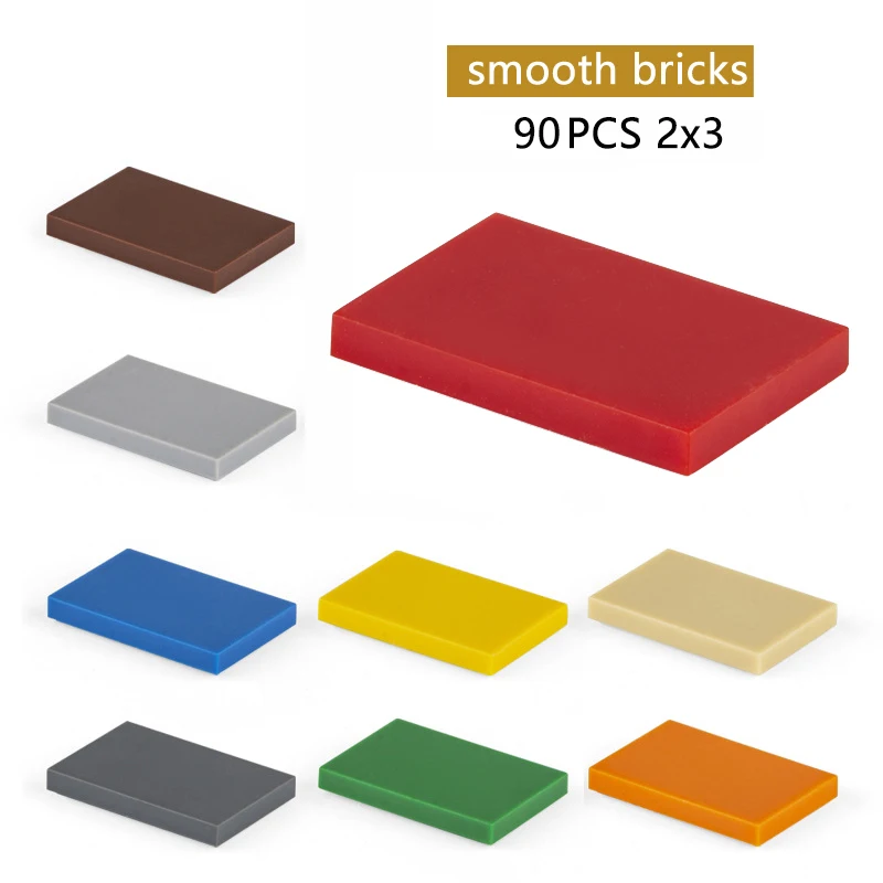 

Moc Creative Enlighten Brick 2x3 90pcs DIY Enlighten Classic smooth Building Blocks Compatible with Assembles Particles