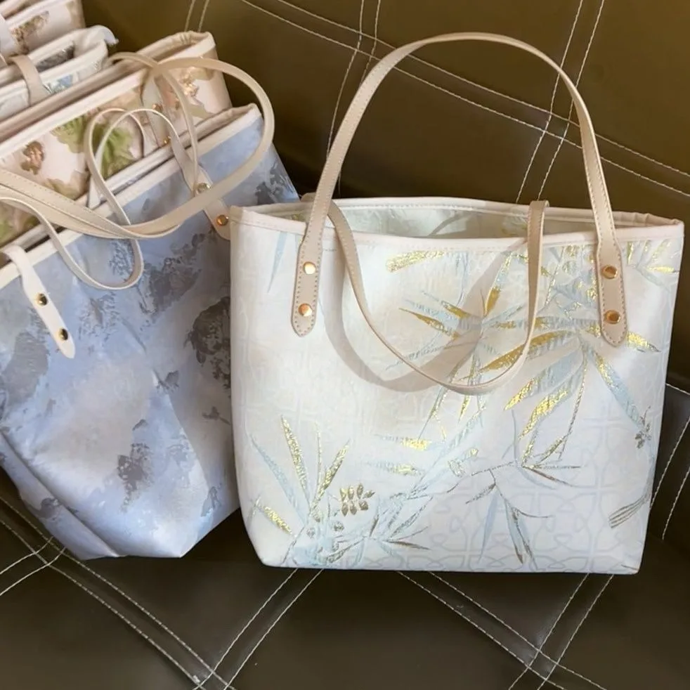 Китайские сумки-тоуты Hanfu жаккардовый дорожный рюкзак ранцы для