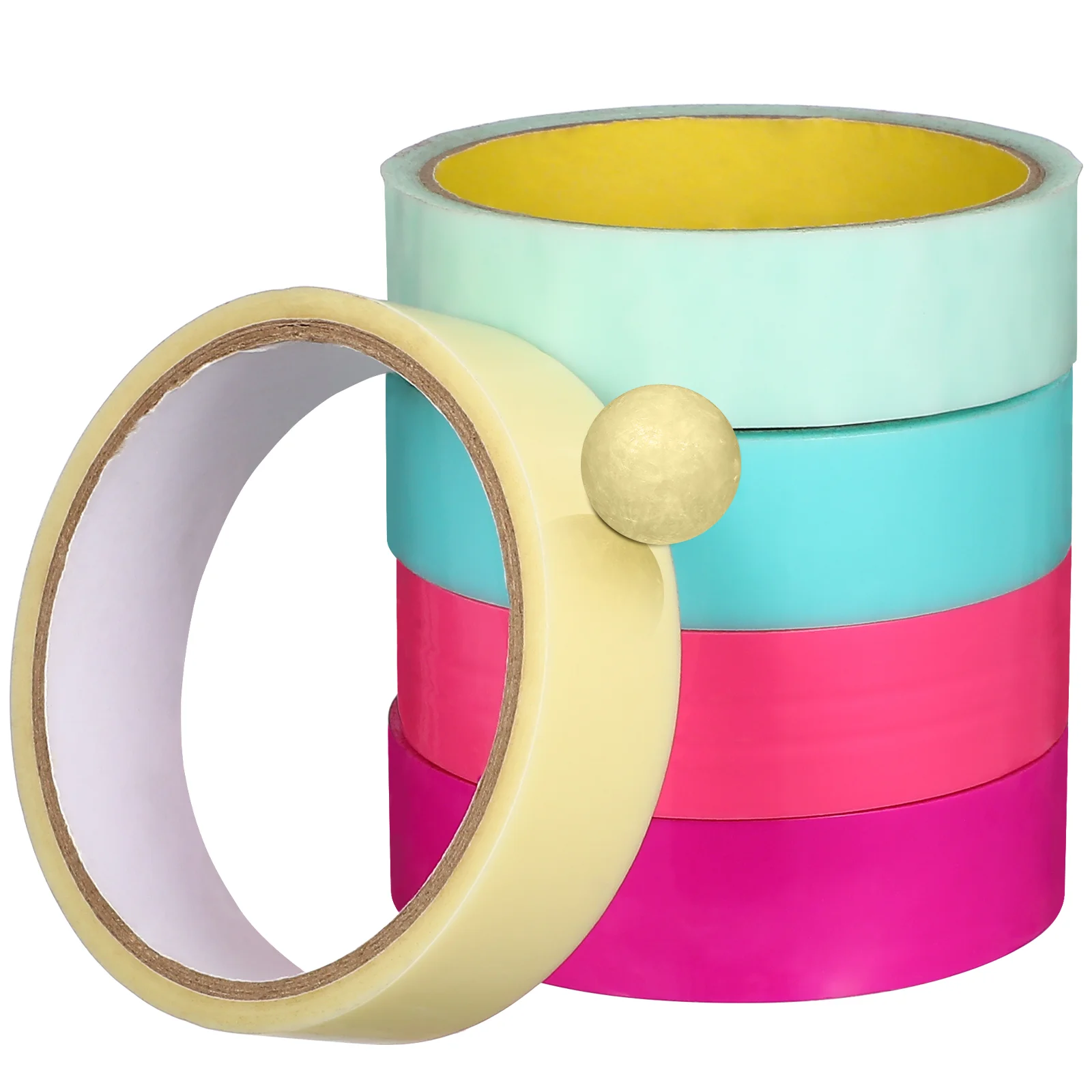 

5 Rolls Colored Candy Color Funny Decompression Colored Adhesive Tapes Adhesive Tapes DIY Rainbow Balls Sensory