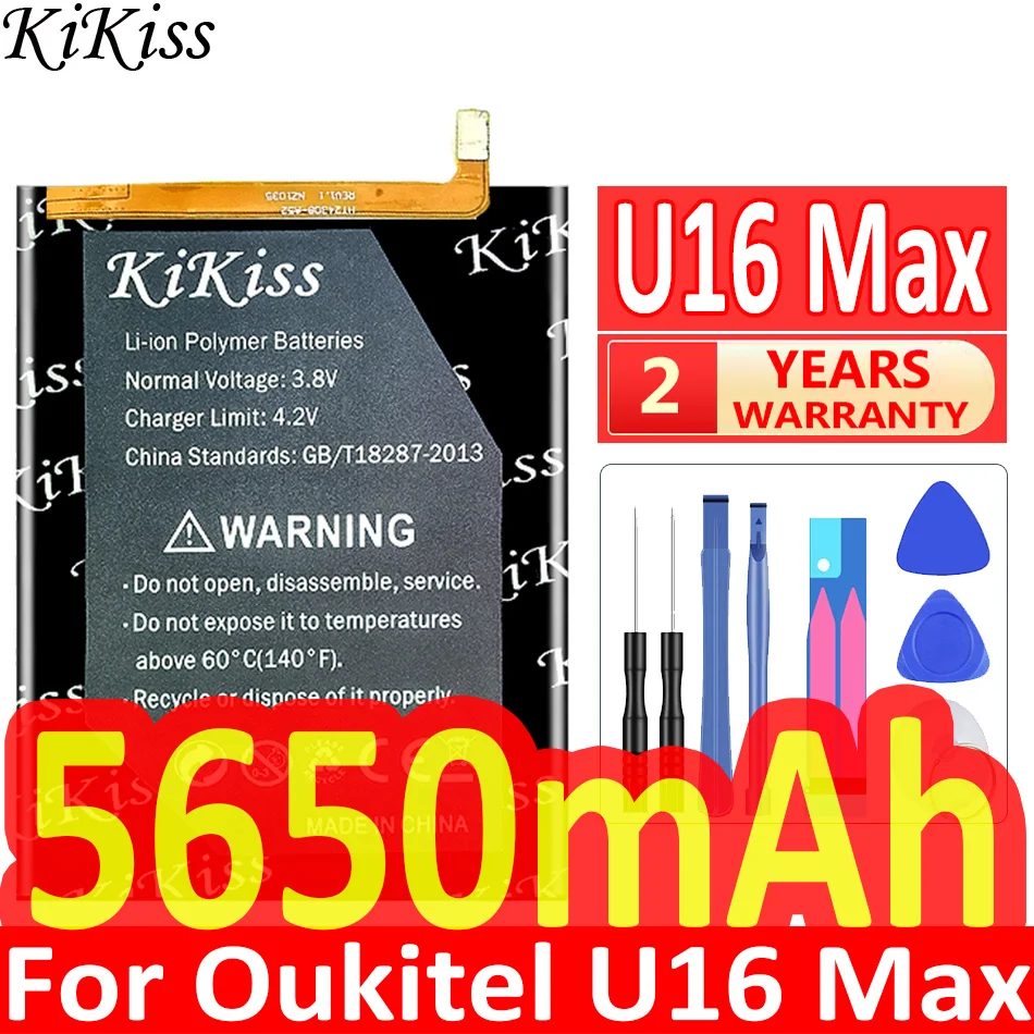 

Аккумулятор KiKiss для смартфона Oukitel U16 Max, 5650 мАч