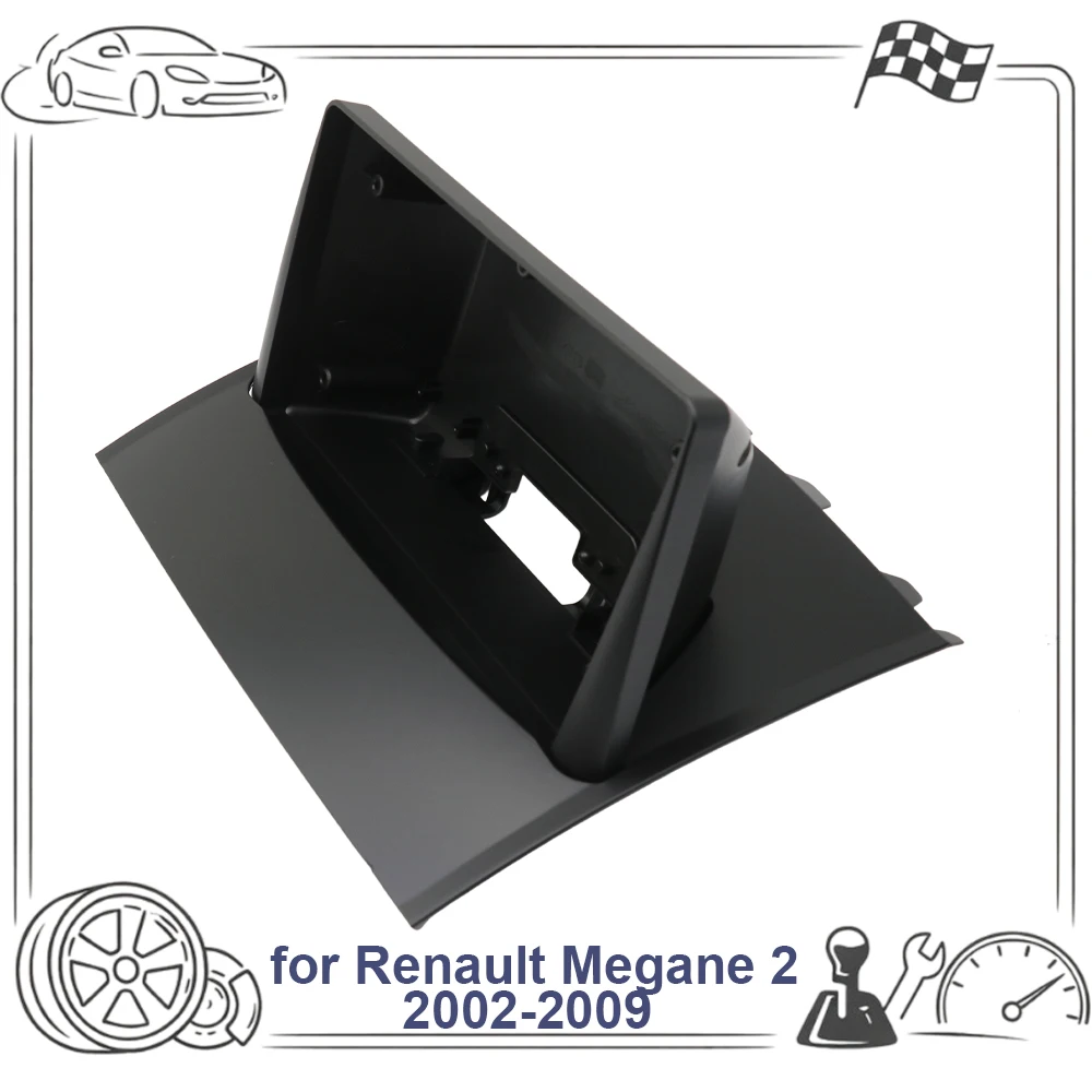 Фото 9-дюймовая рамка автомагнитолы для Renault Megane 2 2002-2009, панель приборной панели, кабельная втулка, оригинальные аксессуары с Canbus №2