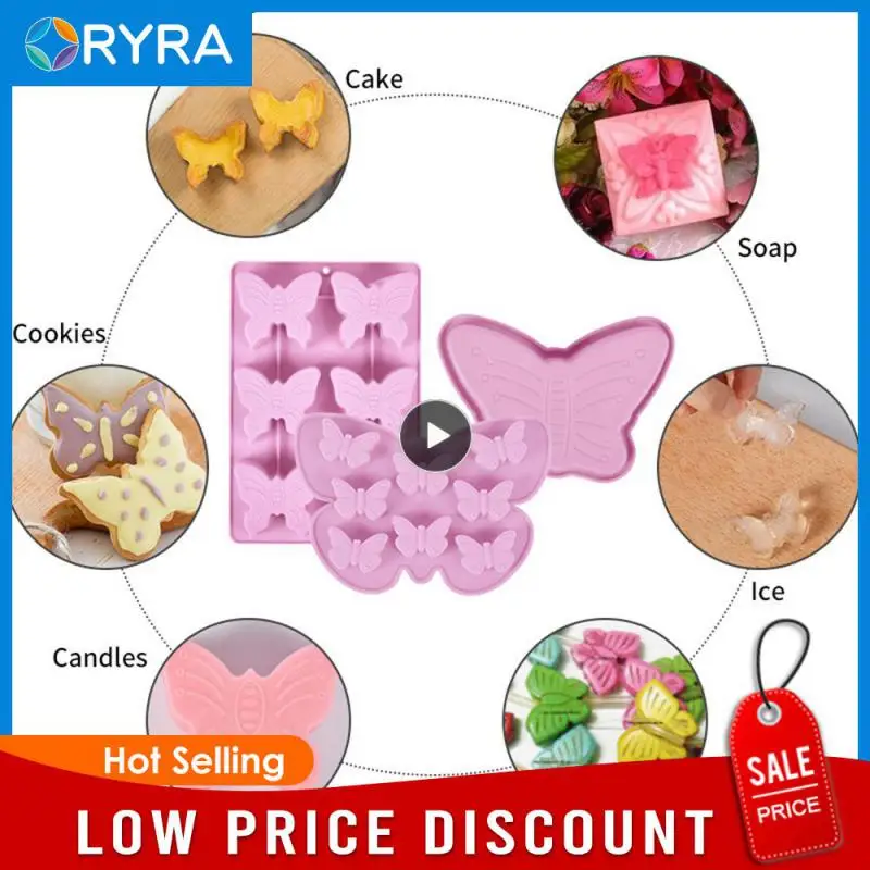 

1 ~ 10 шт. форма для торта в виде бабочки, силиконовые формы для выпечки шоколадных конфет, форма бабочки, поднос для выпечки торта, мыла, хлеба
