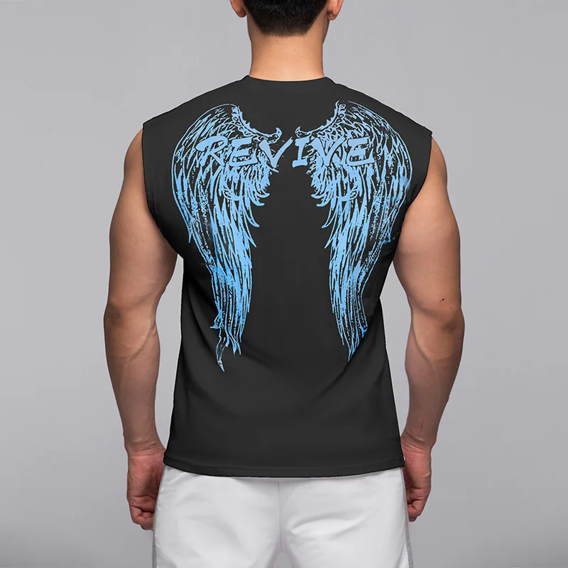 

Casual Sports Men's Vest 2022 Summer New Fitness Muscle Men Sleeveless T-shirt 100% Cotton Running Training Basketball Clothes