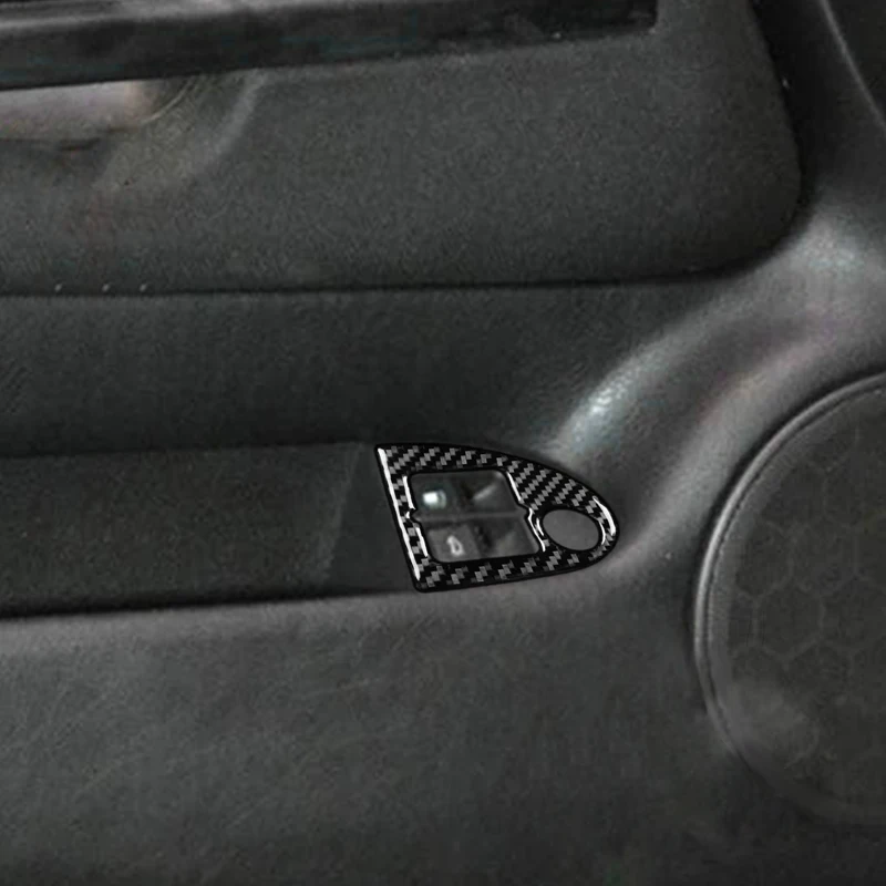 

Carbon Fiber Interior Front Driver Door Rear Trunk Switch Button Frame Cover Trim For VW Golf 4 Jetta Bora MK4 R32 GTI 1999-2004