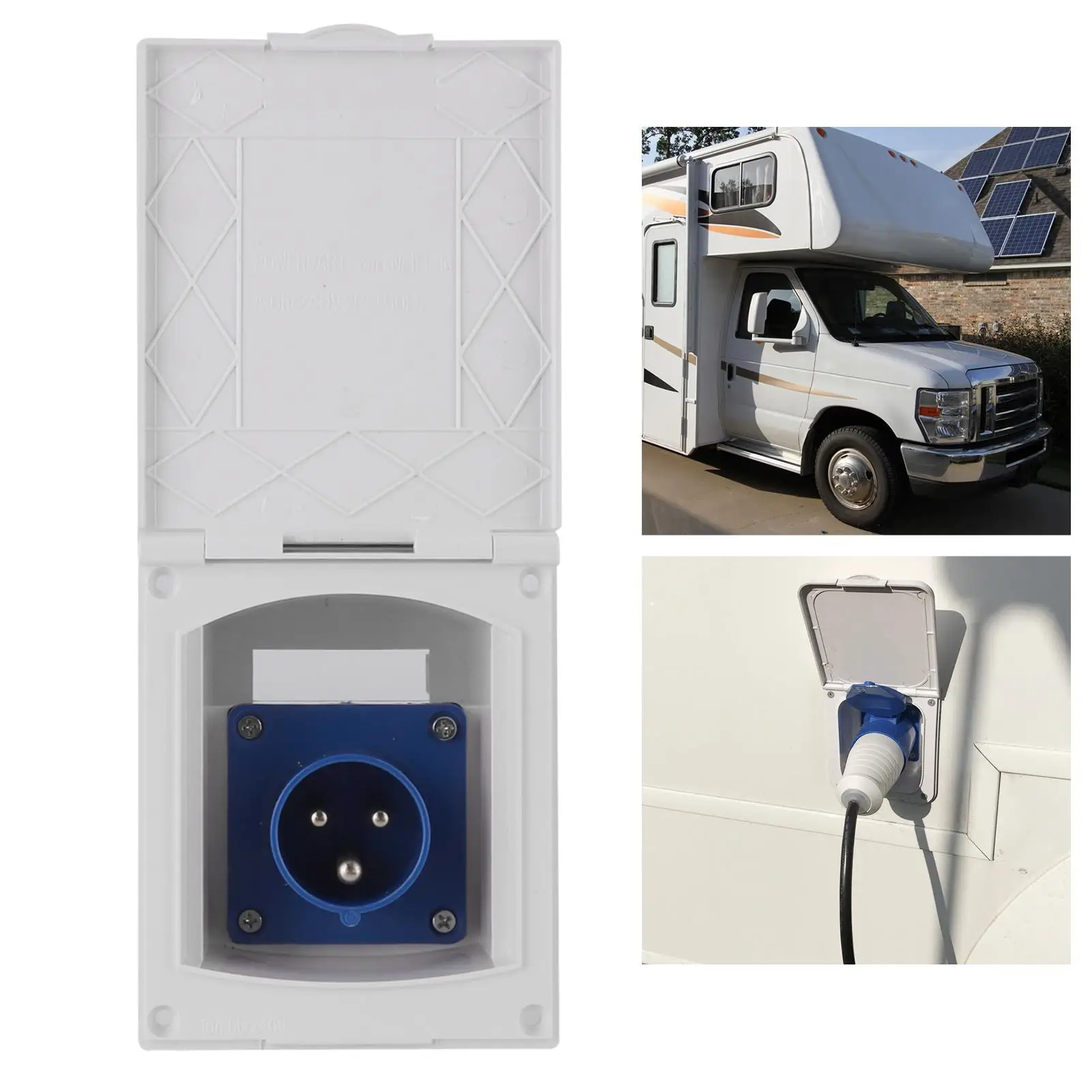 Водонепроницаемый внешний 3-контактный разъем с розеткой для автофургона