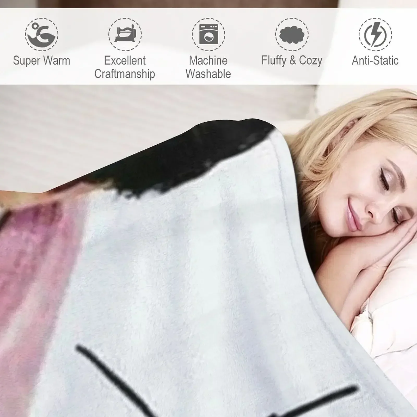 Vosukh khan Плед Большой Симпатичный Диван Одеяла