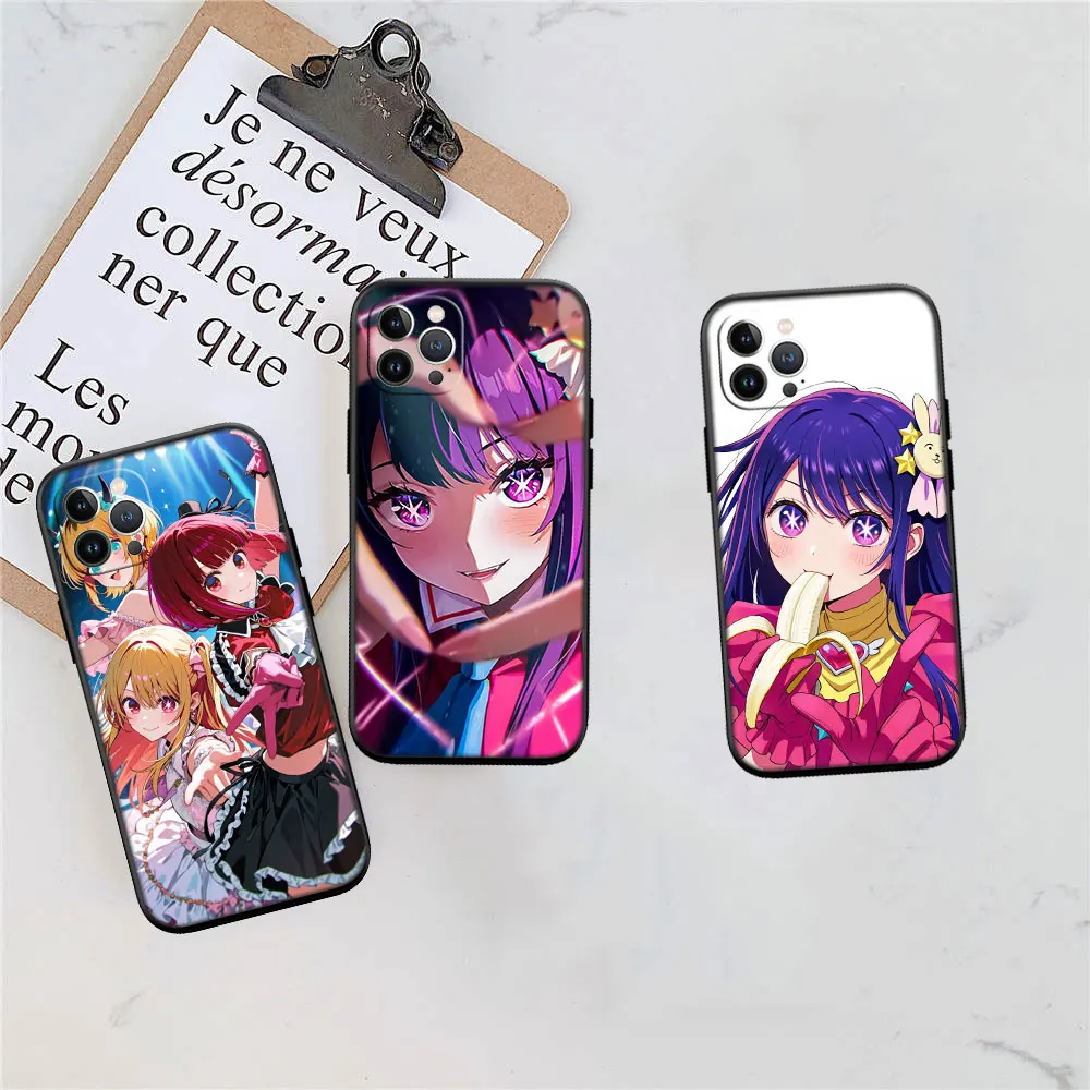 Фото Чехол для телефона DK24 Oshi No Ko Ai Hoshino Soft Shell для iPhone SE X XS XR 11 16E 17 Pro Max Air 8 7 6 6s Plus №4