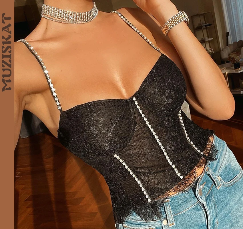 

MUZISKAT Sexy Lingerie Floral Embroidery Sexy Lingerie Set Lace Transparent Panty Set Fancy Underwire Gathering Bra Sling