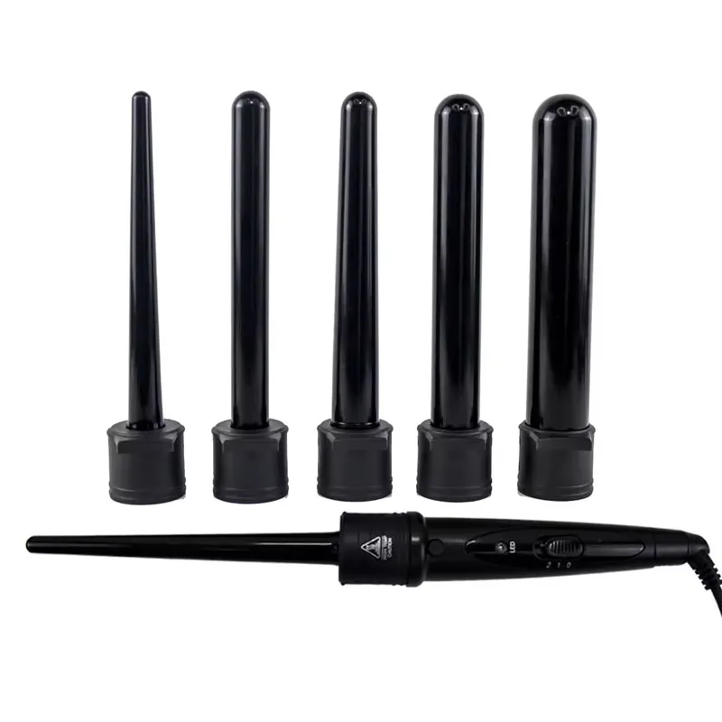 Палочки для завивки волос 5 в 1 портативные керамические палочки с различными