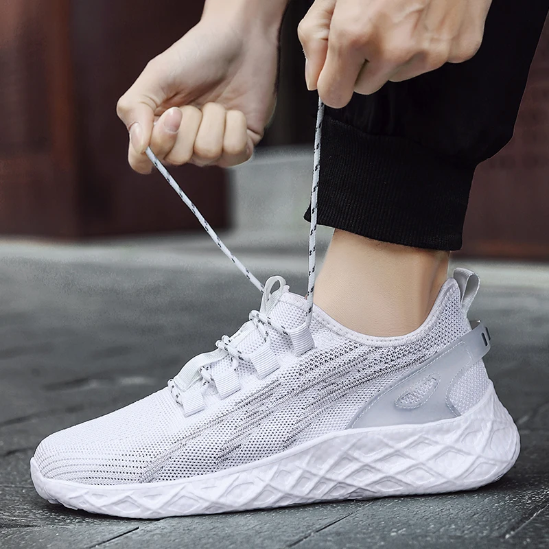 

Кроссовки Fujeak мужские легкие Нескользящие, Повседневная Удобная дышащая обувь для бега и ходьбы, большие размеры