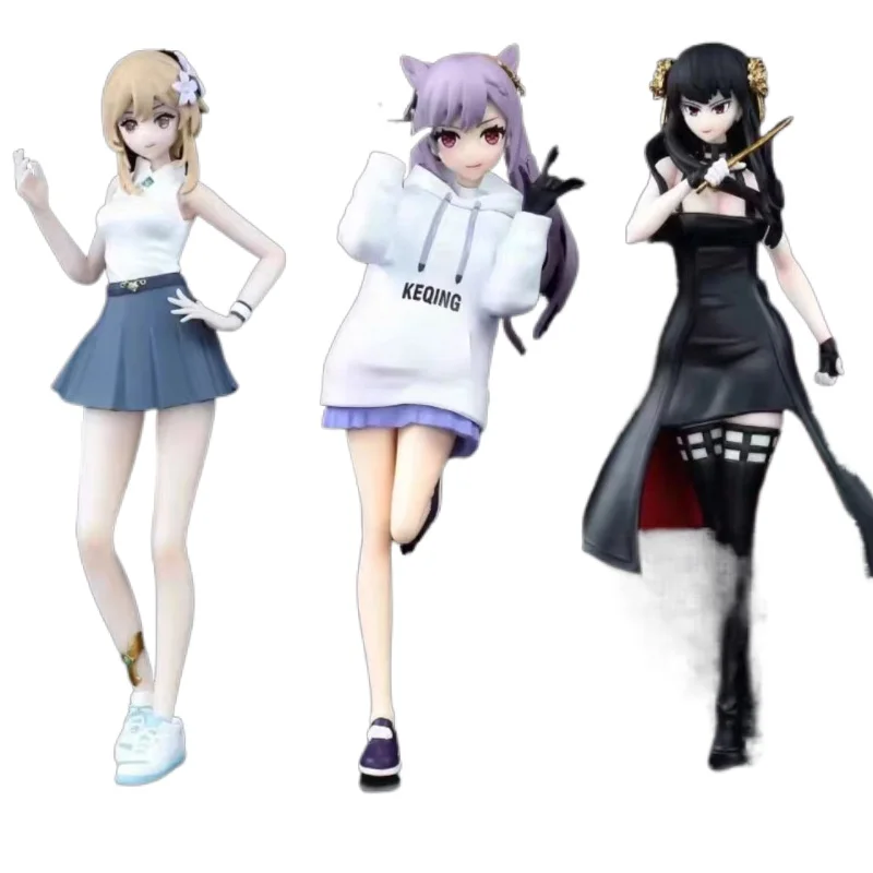 

2023 New 18.5-20cm Anime Genshin Impact Home Shop Joel Keqing traveler Handmade Toy Decoration Model Gifts for friends