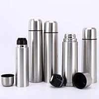 large capacity 304 double layer stainless steel natural color vacuum bullet thermos cup gift bullet cup thermos bottle