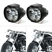 2pcs motorcycle headlights spotlights fog head light 6 led motorcycles working spot light assemblie driving headlamp