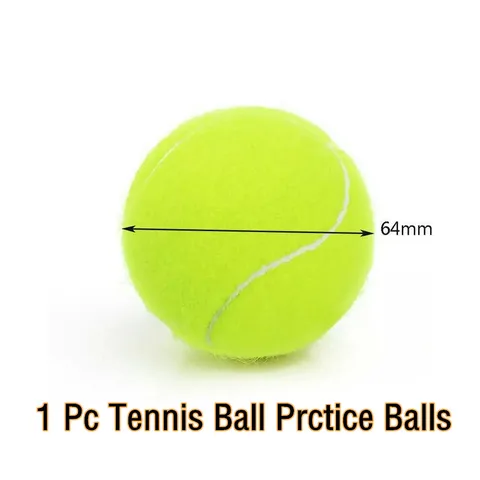 Теннисные мячи, 1 шт., тренировочные мячи для тренировок на открытом воздухе, эластичные, прочные, для детской игры в теннис, мячи для собак 6,4 мм