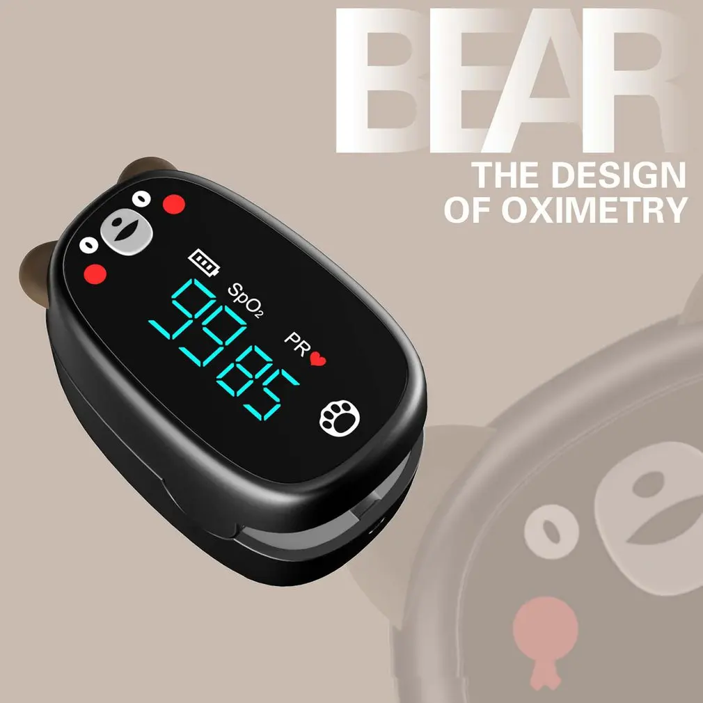 

Children's Finger Oximeter Wireless Clip Oximeter Medcial SPO2 PR Monitor Heart Rate And Pulse Test Blood For Kids Pulse Rate