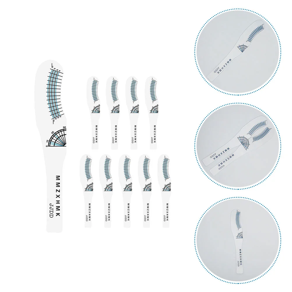 

Mascara Eyelash Ruler Card Crafting Tool Premade Fans Extensions Eyelashes Length Measuring