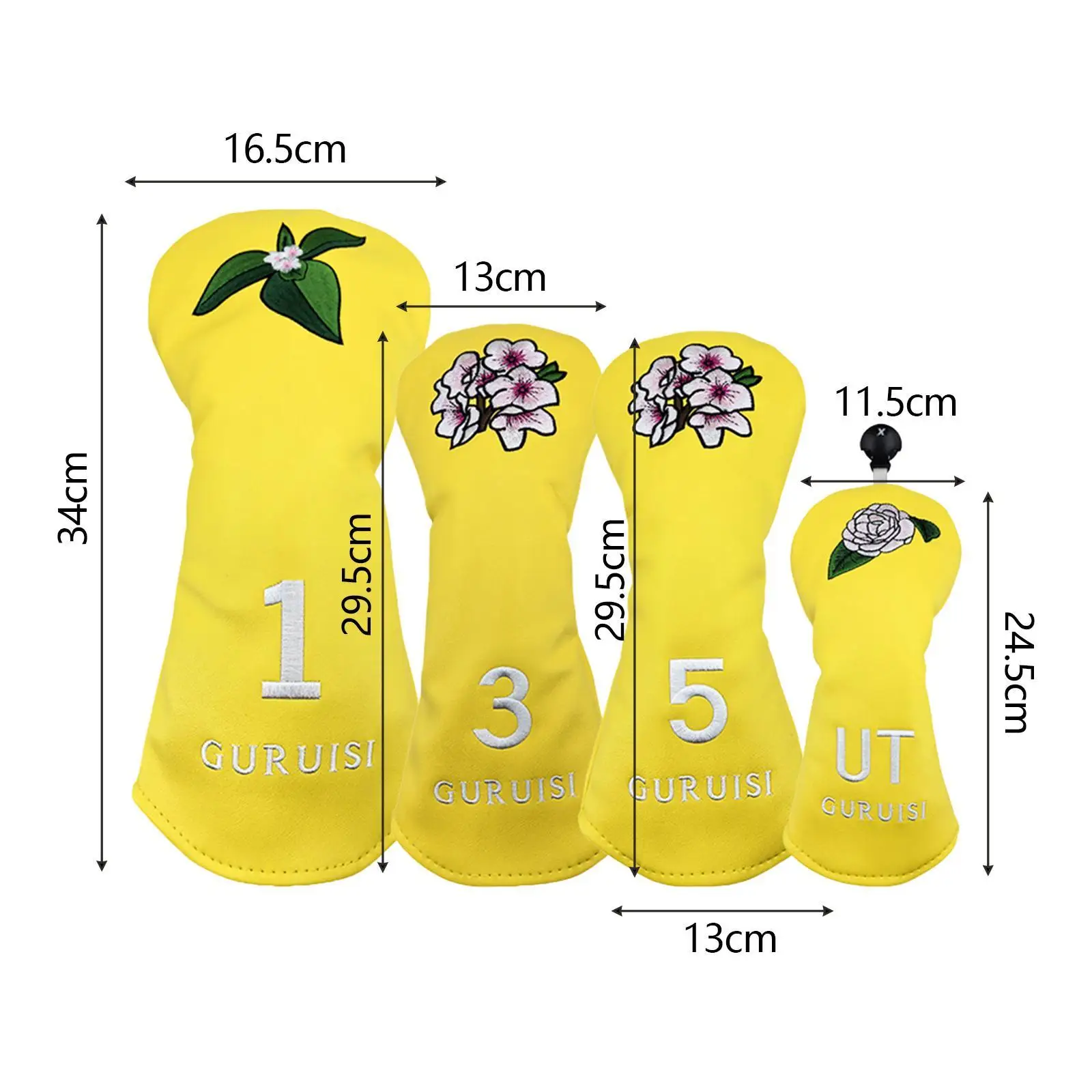 4 шт. деревянные головные уборы для гольфа