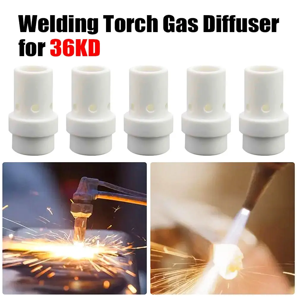 

Сварочная горелка 36KD 10 шт., газовый диффузор, керамическое кольцо, Сварочная гофонарь лка для сварки TIG, Сварочная горелка MIG MAG MB36KD, сборка, па...