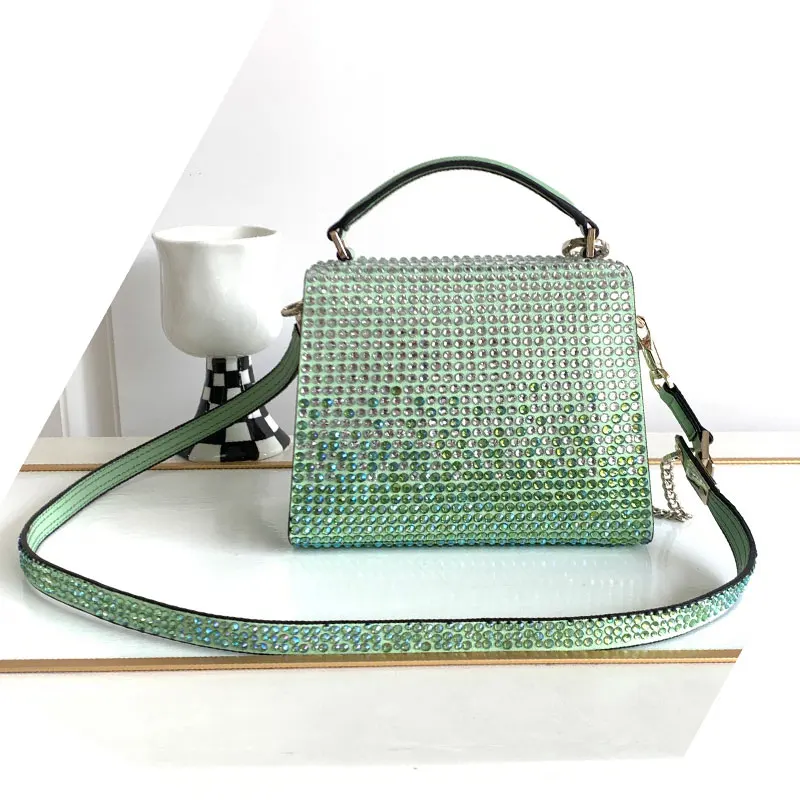 Shiny Crystal Evening Party Bag 2023 Summer Fashion Shoulder Crossbody Bag High Quality Women Diamond purse Tote Classic Handbag
