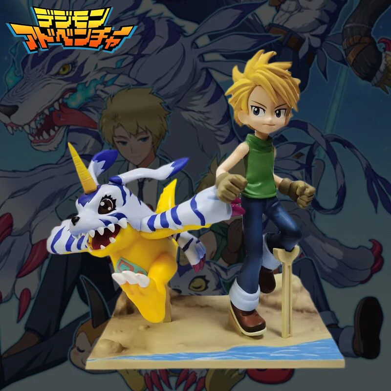 

Digimon Приключения Аниме Фигурка ишида Ямато Gabumon Yagami Taichi Agumon декоративная статуэтка экшн фигурка Коллекционная модель игрушки