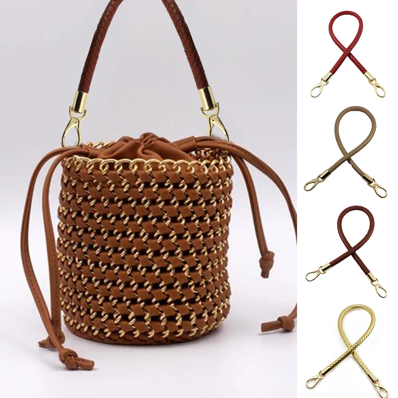 

Fashion PU Leather Shoulder Bag Strap Durable Braided Rope Handles For Handbag Hot Purse Belts DIY Replacement Bag Accessaries