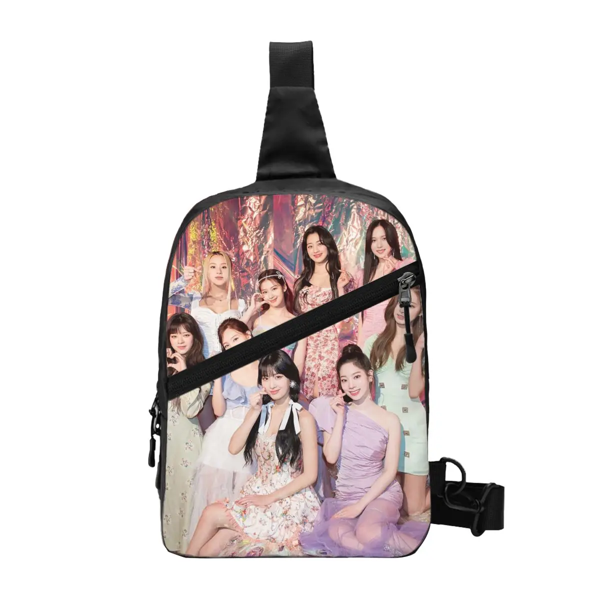 Забавная Kpop певица дважды для девочек нагрудная сумка мужской рюкзак через плечо