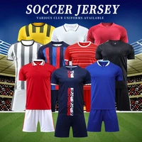 22 23 men kids soccer team jerseys custom ball shirt short sleeve kids football uniformsport tracksuit jersey
